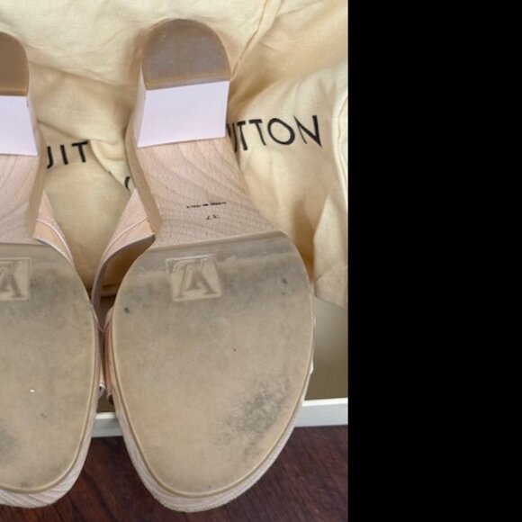 Louis Vuitton Opalescent Block Heel Sandals - Picture 6 of 7